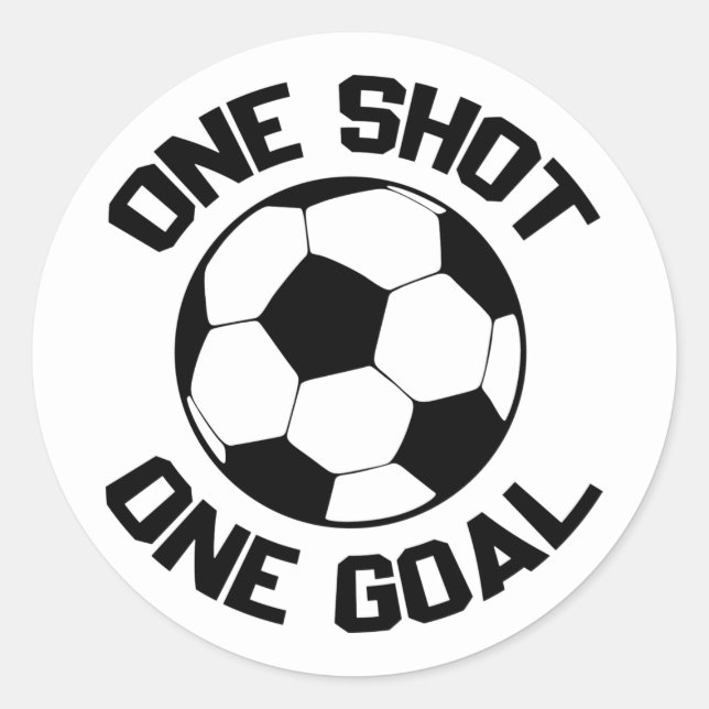 Sticker Rond cool soccer sport mot art (Devant)