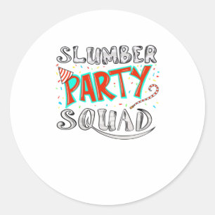 Sticker Rond Cool Stwood Party Squad Drôle Drôle Pajam