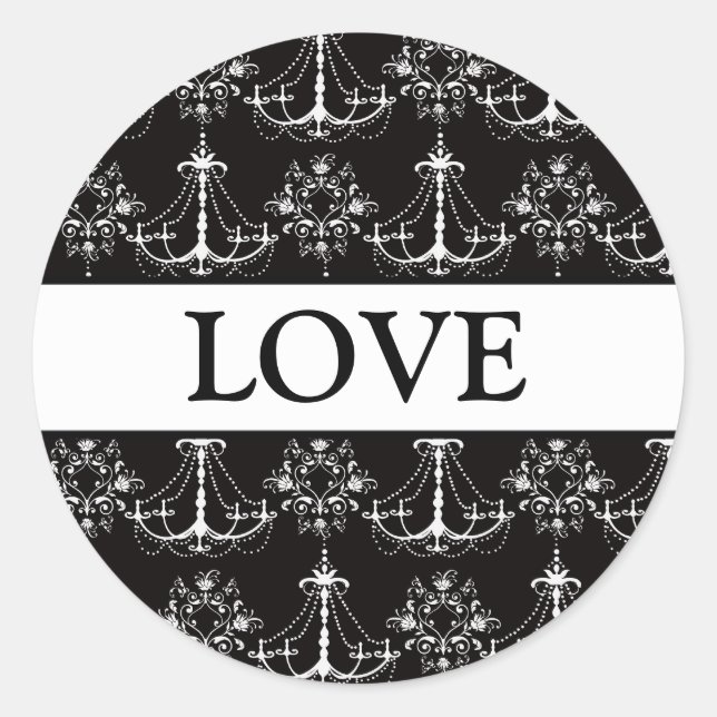 Sticker Rond Coordonner les scellés d'enveloppe des chandeliers (Devant)