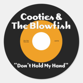 Sticker Rond Cooties & Blowfish Orange
