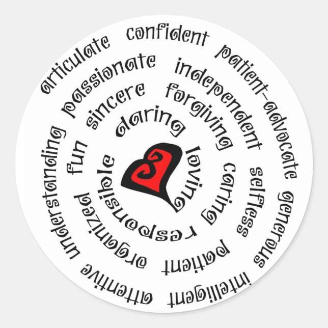 Sticker Rond copie de l'infirmière cardiaque (Devant)