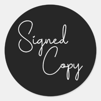 Sticker Rond Copie signée Black and White Cute Heart