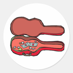 Sticker Rond coque de guitare vide rouge.png