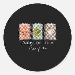 Sticker Rond Coquette Smore De Jésus Moins De Moi Christian Cam