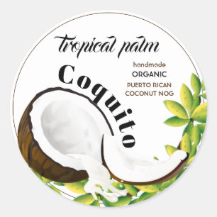 Sticker Rond Coquito Coconut
