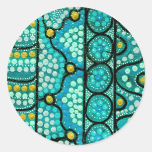 Sticker Rond Coral Journey