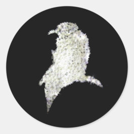 Sticker Rond Corbeau