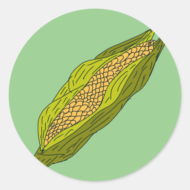 Sticker Rond Corn (Devant)