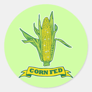 Sticker Rond Corn Fed