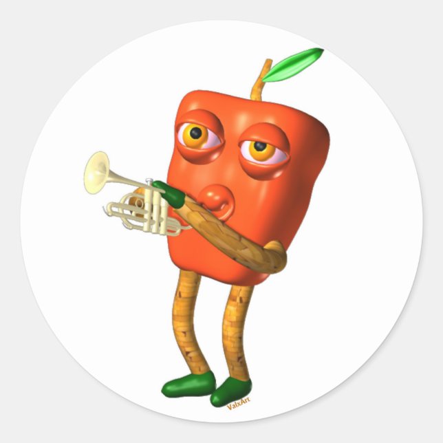 Sticker Rond Corne de poivre par Valxart- (Devant)