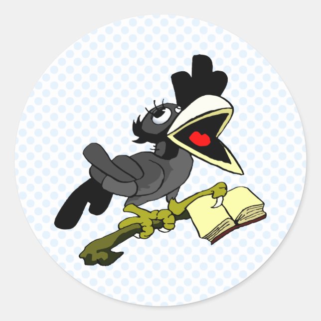 Sticker Rond Corneille de Crolinda (Devant)
