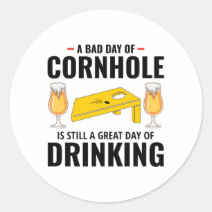 Sticker Rond Cornhole Bean Bag Toss extérieur pelouse Jeu Boire
