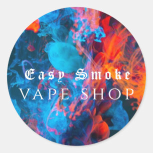 Sticker Rond Corolful Smoke Vape Boutique