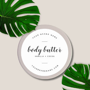 Sticker Rond Corps beurre blanc moderne