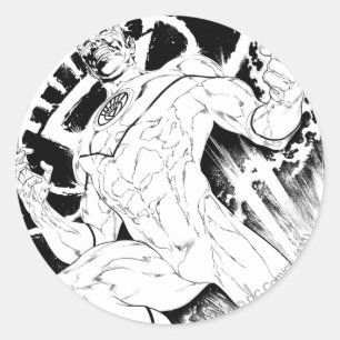 Sticker Rond Corps blancs de lanterne