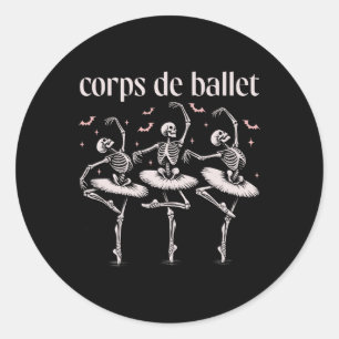 Sticker Rond Corps De Ballet