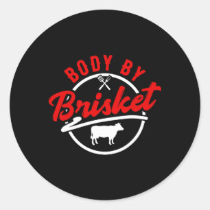 Sticker Rond Corps Par Brisket Bbq 1