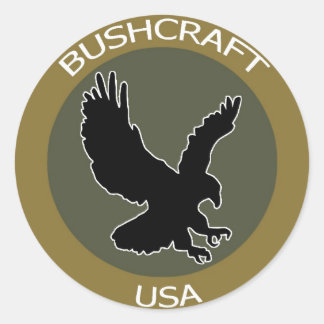 Sticker Rond Correctif Brown BushcraftUSA
