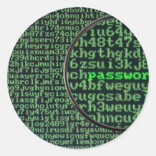 Sticker Rond Correction du mot de passe