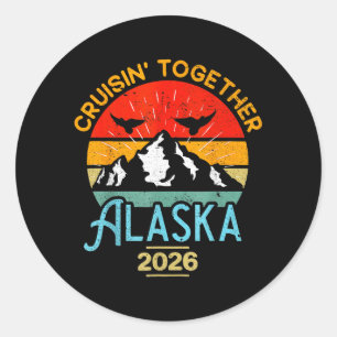 Sticker Rond Correspondance Famille Amis et Groupe Alaskan Alas