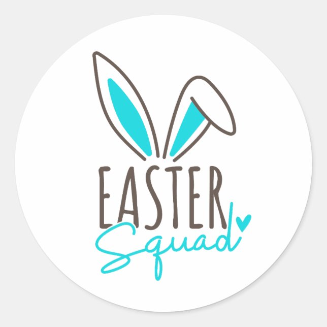Sticker Rond Correspondance famille Easter Squad (Devant)