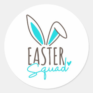Sticker Rond Correspondance famille Easter Squad
