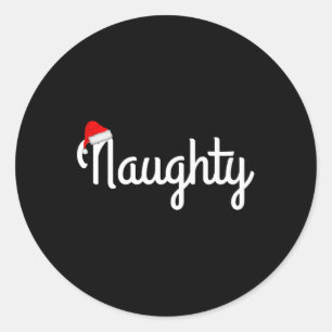 Sticker Rond Correspondance Naughty &amp; Nice Chemise Nice Nic