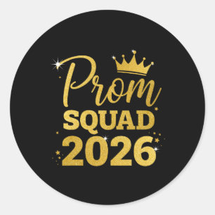 Sticker Rond Corte de remise de diplômes de bal de promo 2026 