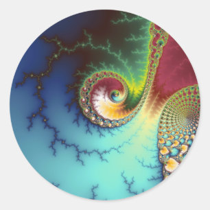 Sticker Rond Cortex visuel