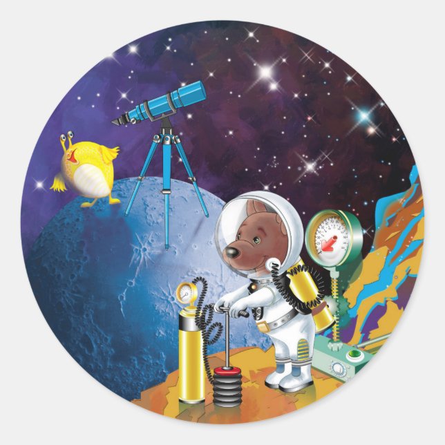 Sticker Rond cosmos (Devant)