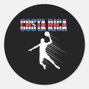 Sticker Rond Costa Rica Bysketbyll Loisirs Jersey Costa Rica pa