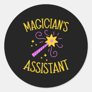 Sticker Rond Costume de Magicien Instantané Enfants Hommes Femm