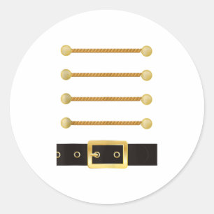 Sticker Rond Costume de soldat du personnage Nutcracker Uni