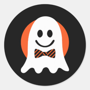 Sticker Rond Costume Fantôme Halloween Visage Hommes Femmes Enf