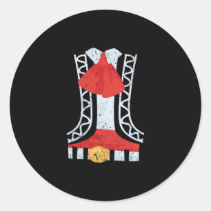 Sticker Rond Costume Mariachi Charro Cinco De Mayo mexicain