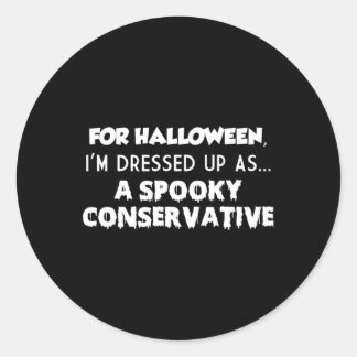 Sticker Rond Costume Sic dernière Minute Pour Halloween Conse É