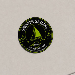 Sticker Rond Cote de navigation aisée BLT Évaluation Tiers Marg