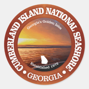 Sticker Rond Côte nationale de l'île Cumberland