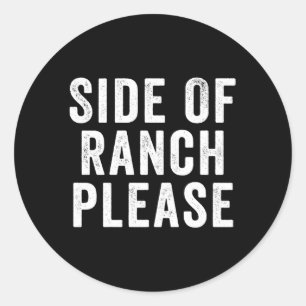 Sticker Rond Côté Ranch S'Il Vous Plaît