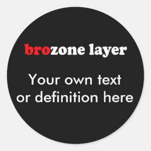 STICKER ROND COUCHE BROZONE