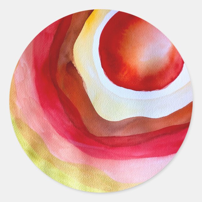 Sticker Rond Coucher de soleil (Devant)