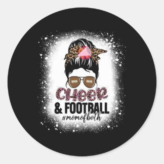 Sticker Rond Coucou De Football Cheerleader Maman Des Deux Bun 