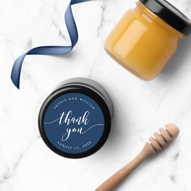 Sticker Rond Couleur Arrière - plan modifiable du Merci de scri (Créateur téléchargé)