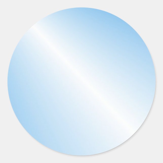 Sticker Rond Couleur Bleu Modèle Personnalisé tendance (Devant)