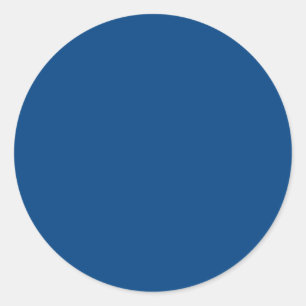 Sticker Rond Couleur Bleue Royale Uniquement Produits De Concep