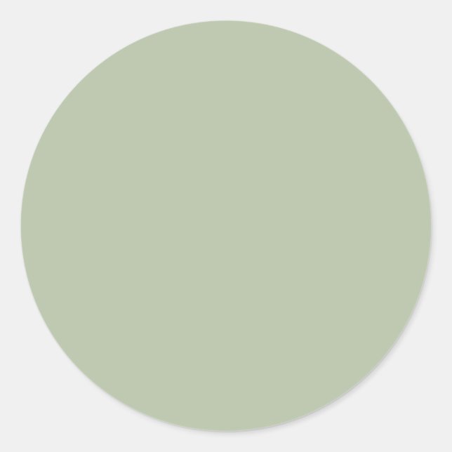 Sticker Rond Couleur claire et verte (Devant)