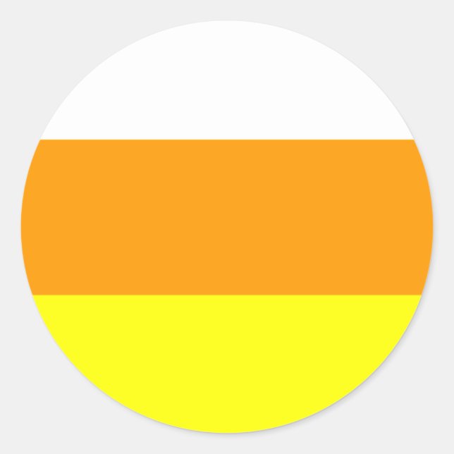 Sticker Rond Couleur de maïs (Devant)