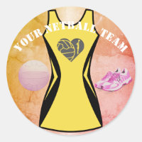 Couleur de robe personnalisée Équipe de Netball pe