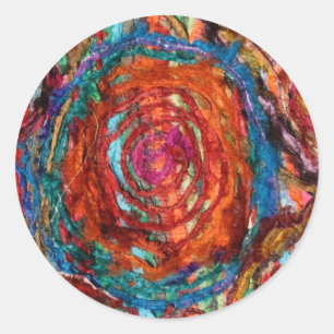 Sticker Rond Couleur de torsion