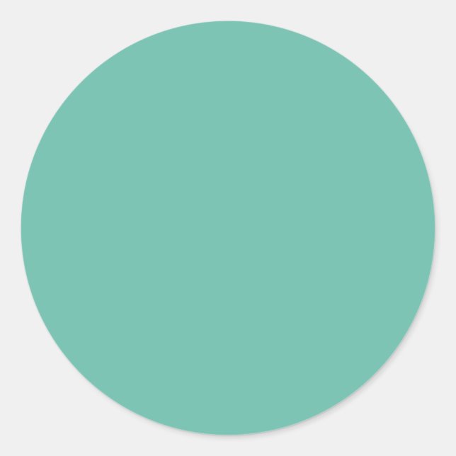 Sticker Rond Couleur du Concepteur émeraude (Devant)